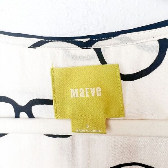 Anthropologie by Maeve Reading Glasses Print Size 0 Kitsch Boho Nerd NWOT - Picture 4 of 5